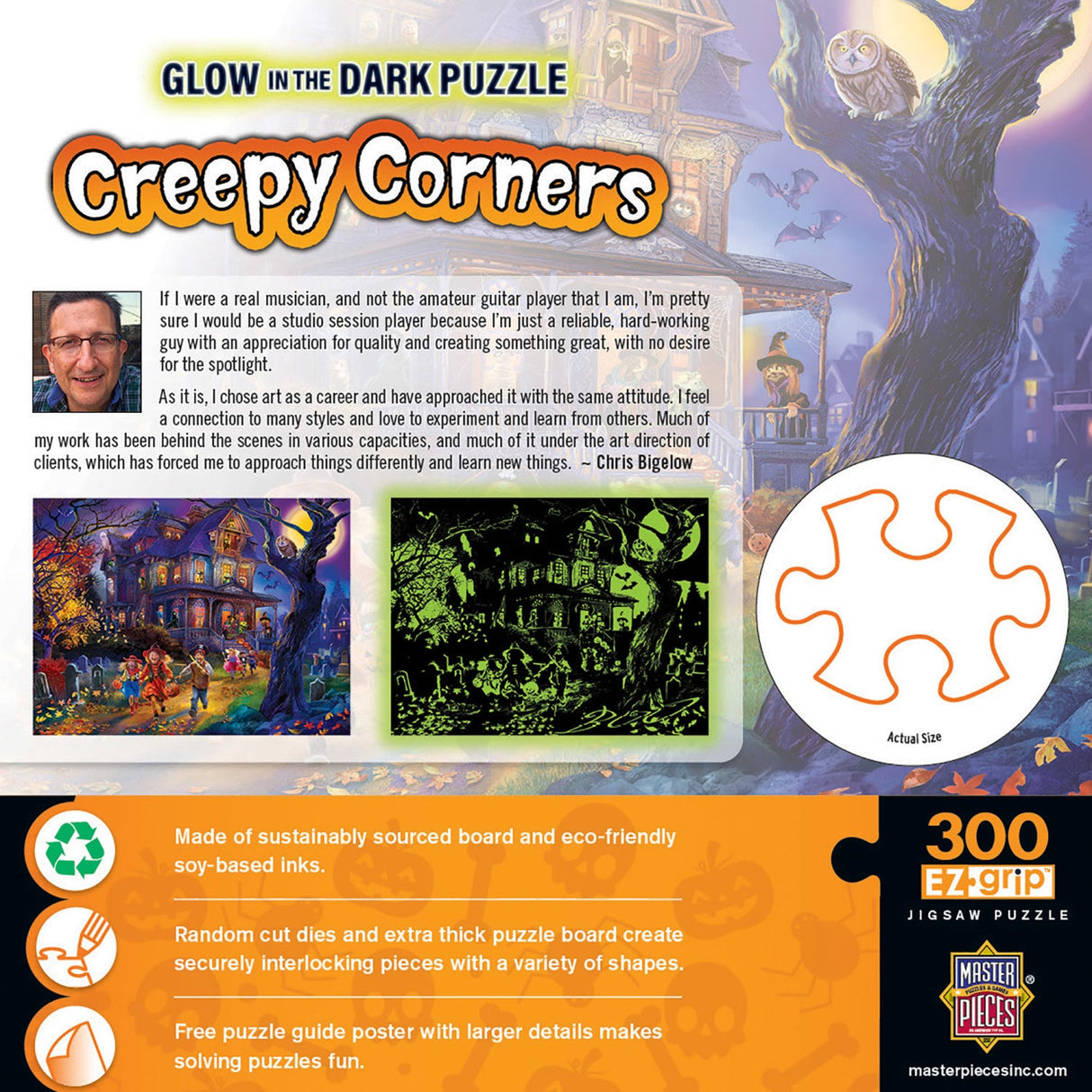 Glow in the Dark - Creepy Corners 300 Piece EZ Grip Jigsaw Puzzle