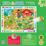 Hide & Seek - Counting on the Farm 48 Piece Jigsaw Puzzle