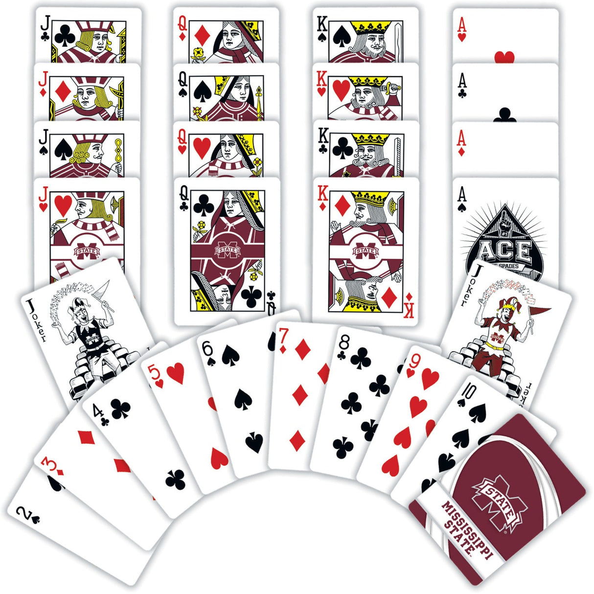 Mississippi State Bulldogs Playing Cards - 54 Card Deck