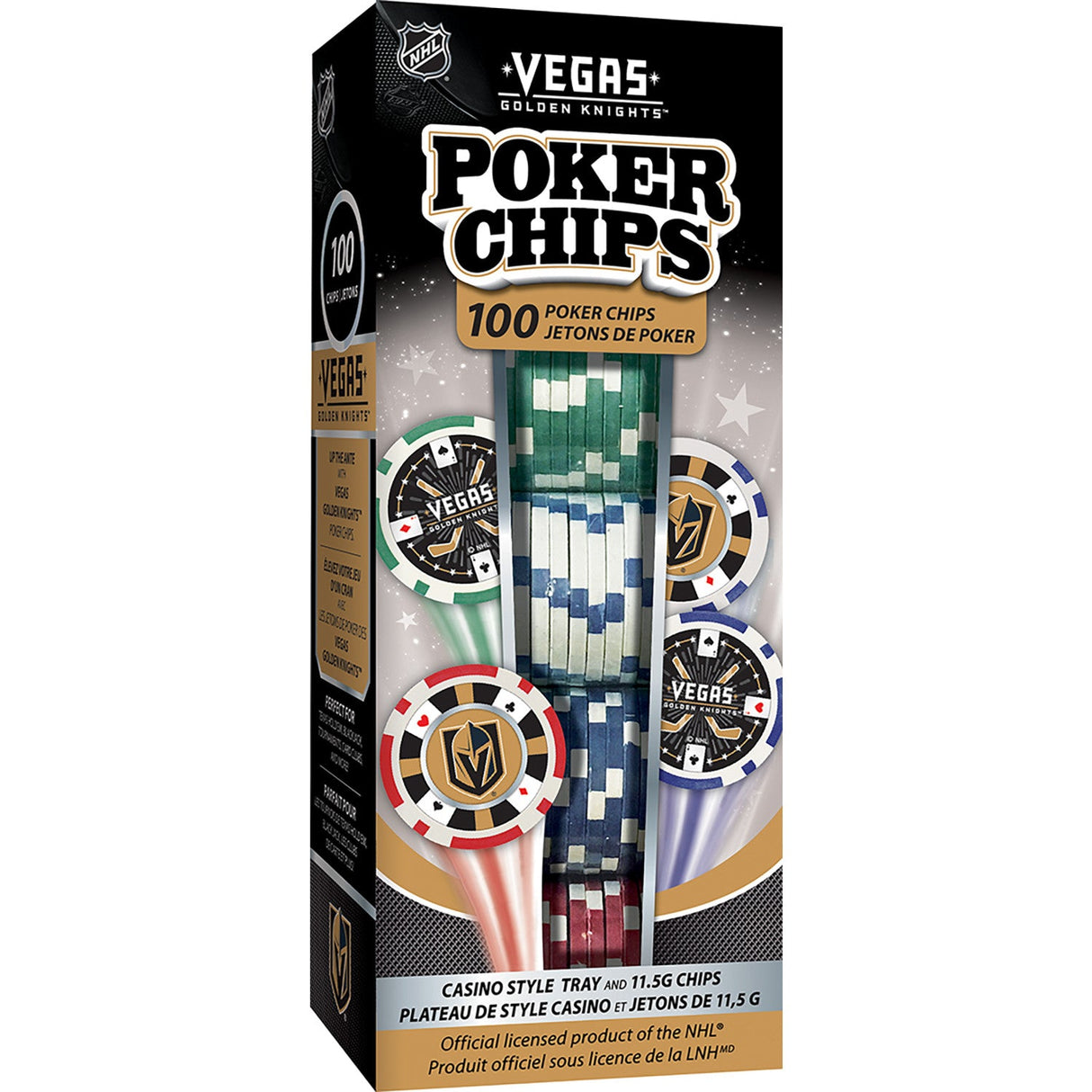 Las Vegas Golden Knights 100 Piece Poker Chips