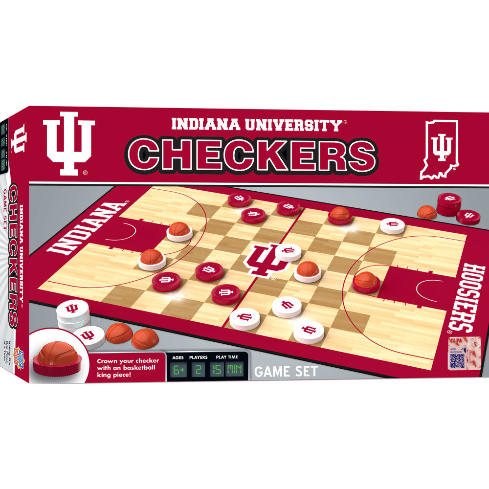 Indiana Hoosiers Checkers Board Game