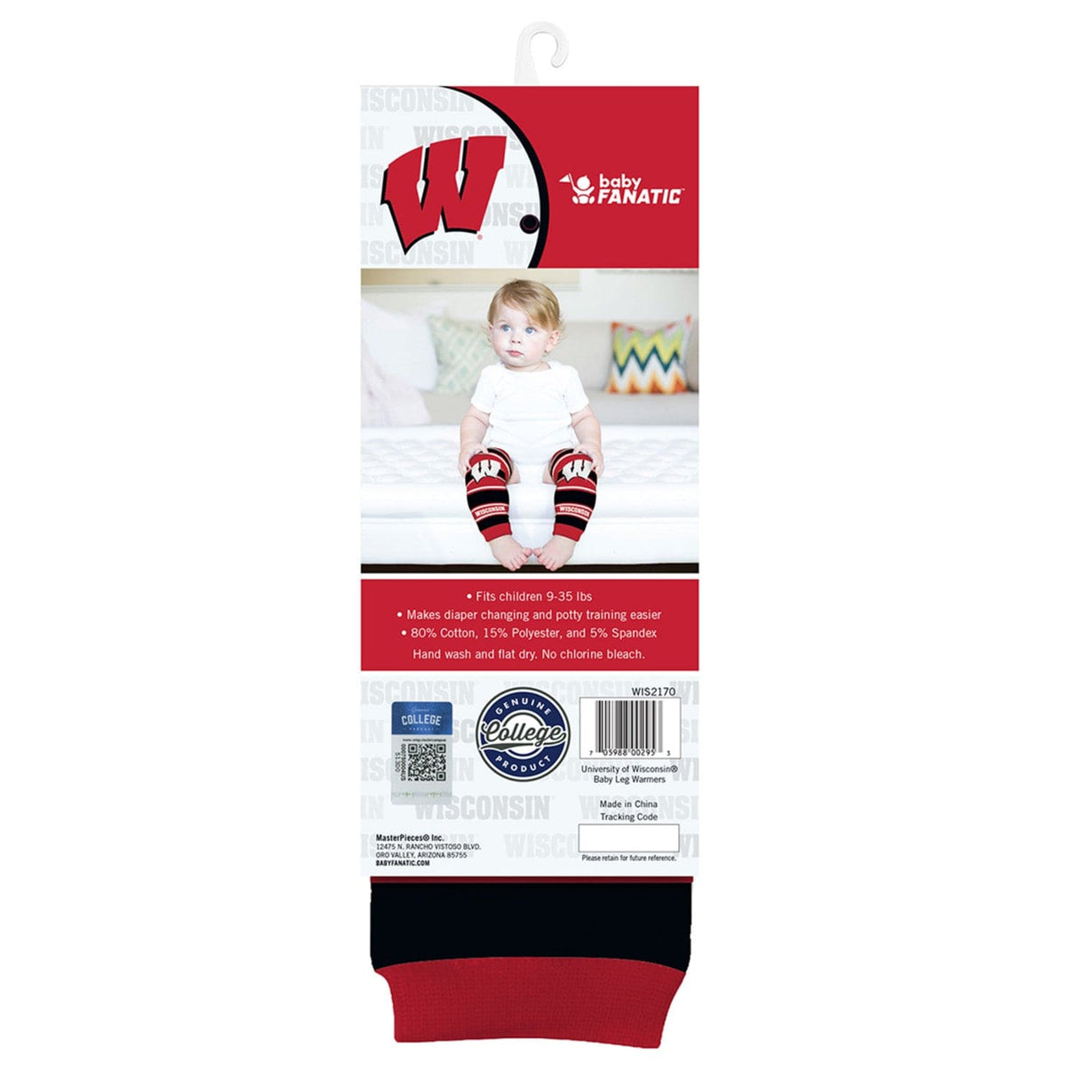 Wisconsin Badgers Baby Leg Warmers