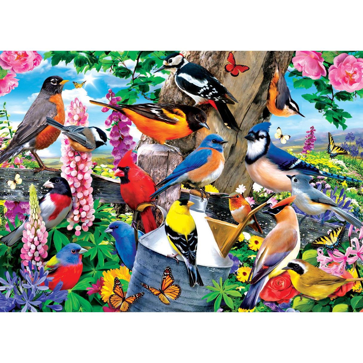 Audubon - Spring Gathering 1000 Piece Jigsaw Puzzle