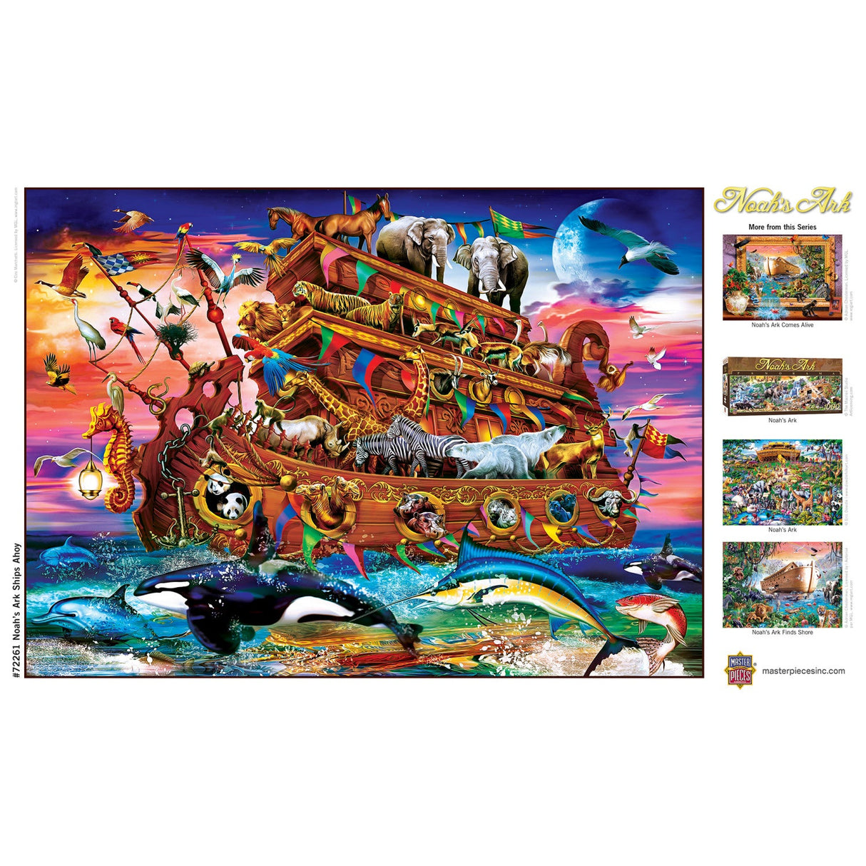 Noah's Ark Ships Ahoy - 1000 Piece Jigsaw Puzzle