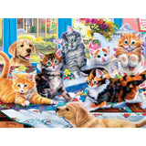 Family Time - Puzzling Gone Wild 400 Piece Jigsaw Puzzle