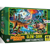 Glow in the Dark - Dinosaur World 48 Piece Floor Jigsaw Puzzle