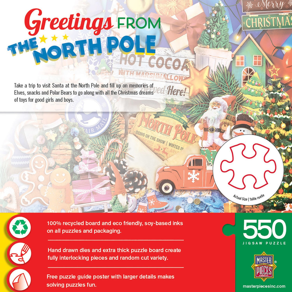 Greetings From The North Pole - 550 Piece Jigsaw Puzzle