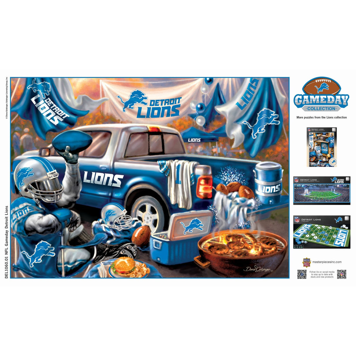 Detroit Lions - Gameday 1000 Piece Jigsaw Puzzle