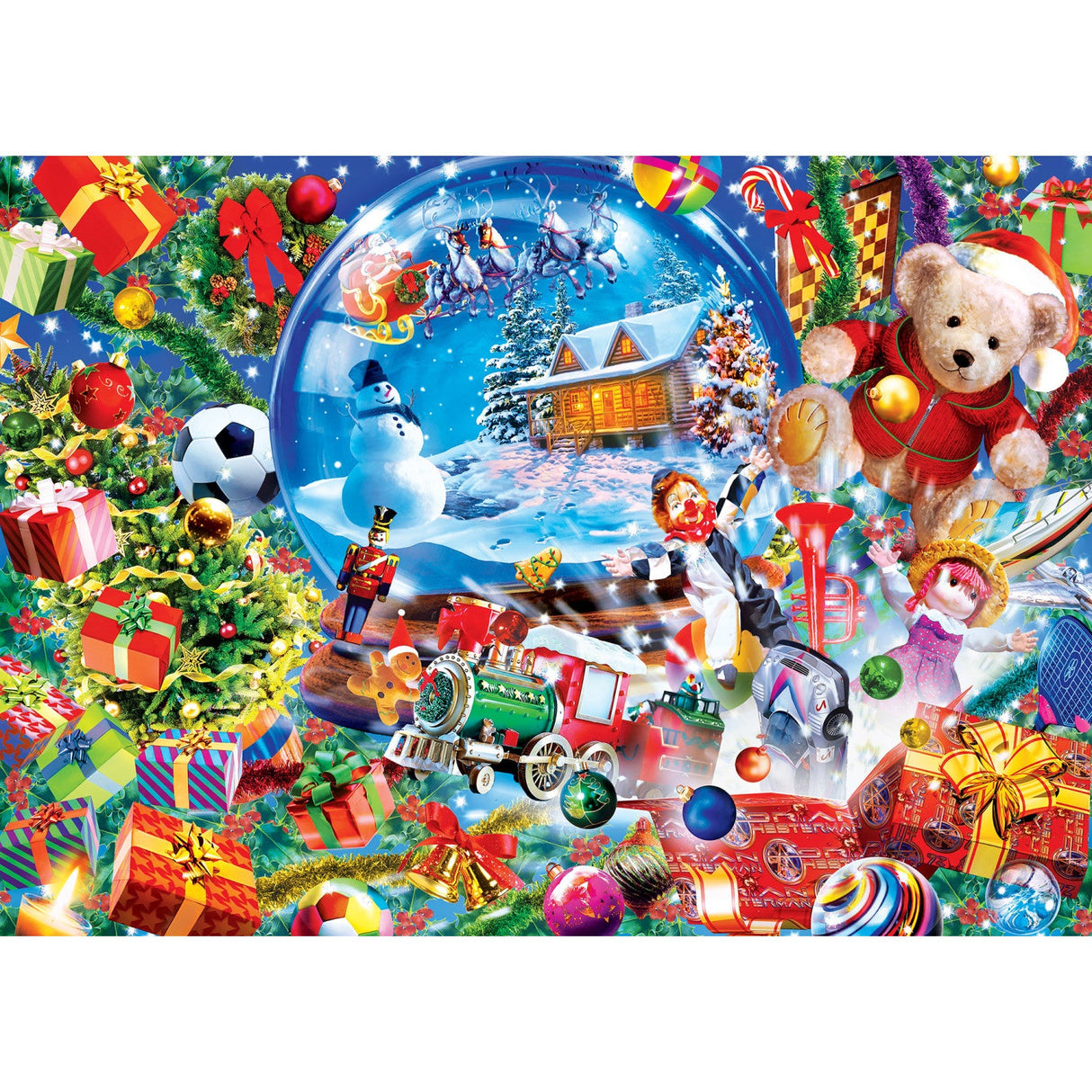 Sparkle & Shine - Snow Globe Dreams 500 Piece Glitter Jigsaw Puzzle