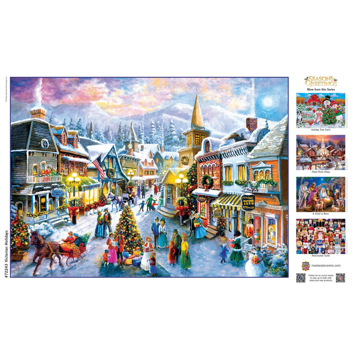 Season's Greetings - Victorian Holidays 1000 Piece Jigsaw Puzzle