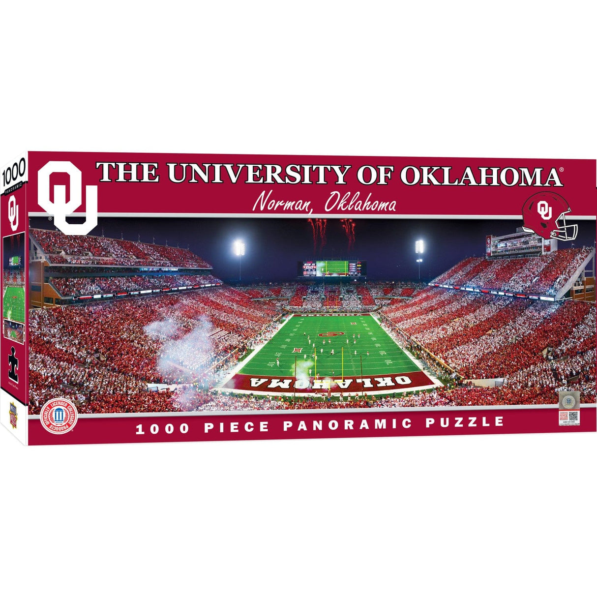 Oklahoma Sooners - 1000 Piece Panoramic Jigsaw Puzzle - End View