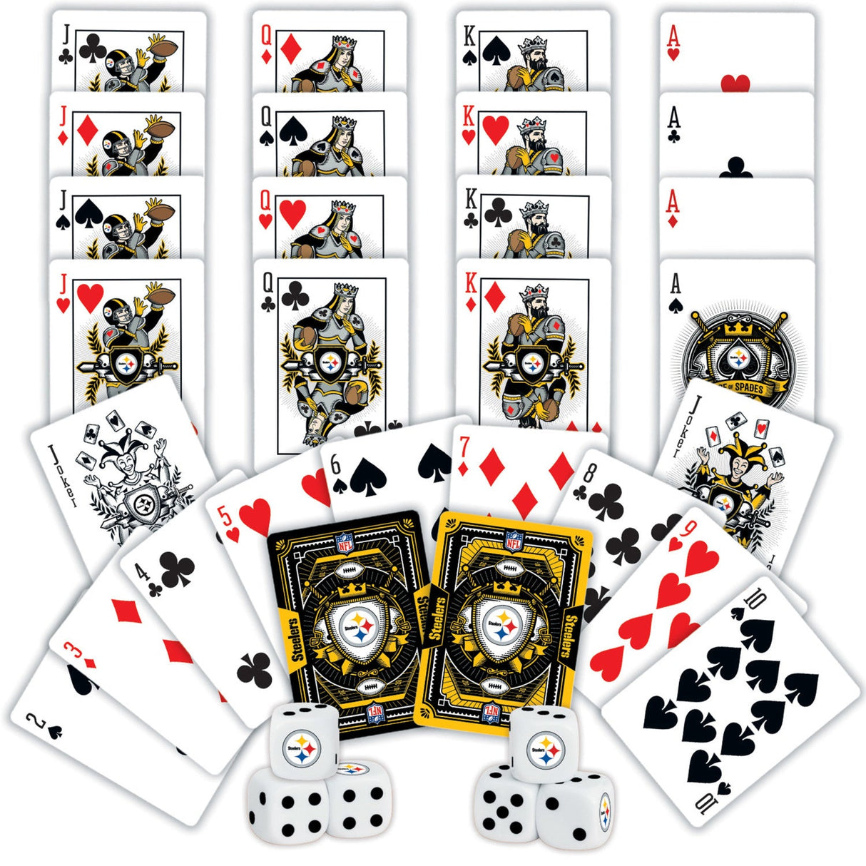 Pittsburgh Steelers - 2-Pack Playing Cards & Dice Set