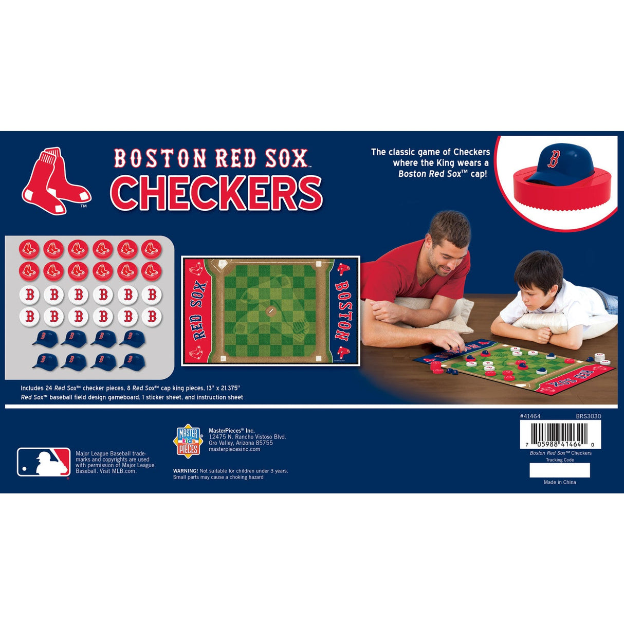 Boston Red Sox Checkers Board Game