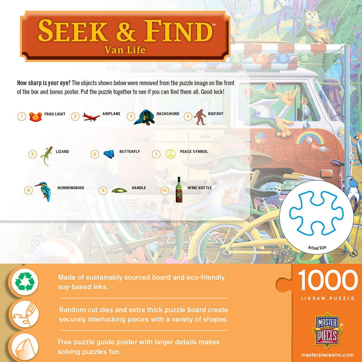 Seek & Find - Van Life 1000 Piece Jigsaw Puzzle