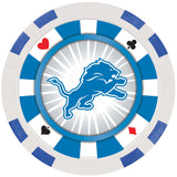 Detroit Lions 100 Piece Poker Chips