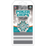 Miami Dolphins 20 Piece Poker Chips