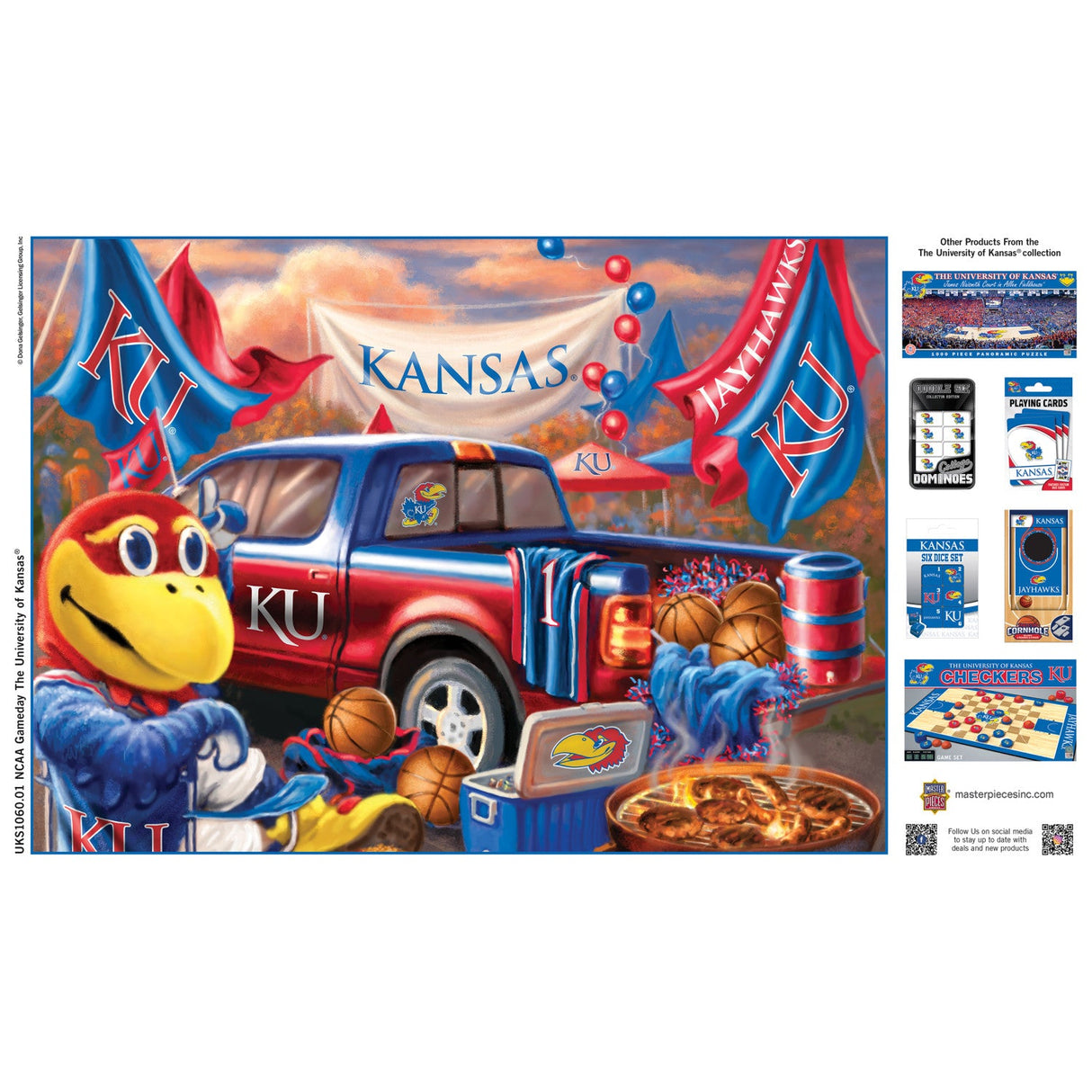 Kansas Jayhawks - Gameday 1000 Piece Jigsaw Puzzle