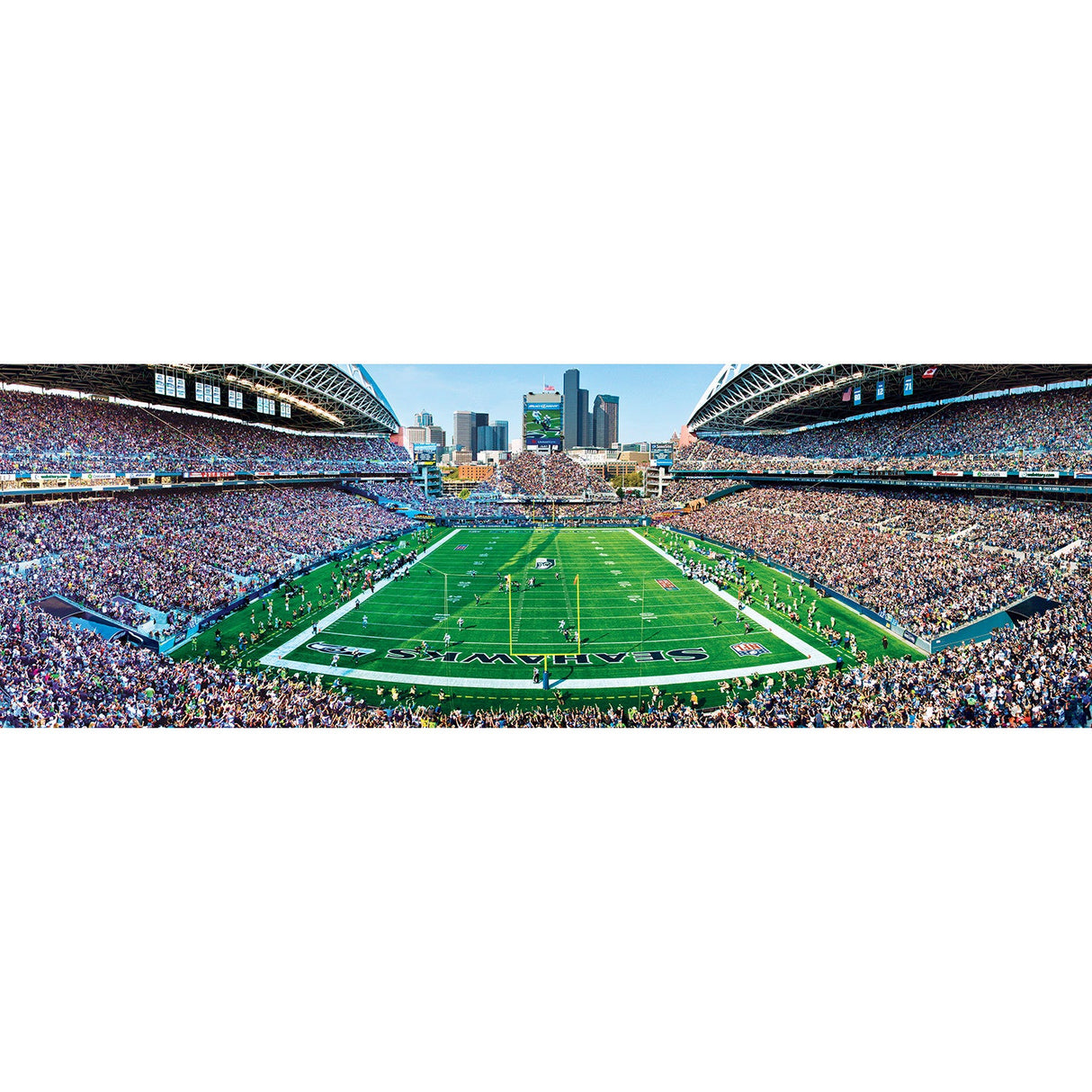 Seattle Seahawks - 1000 Piece Panoramic Jigsaw Puzzle - End View