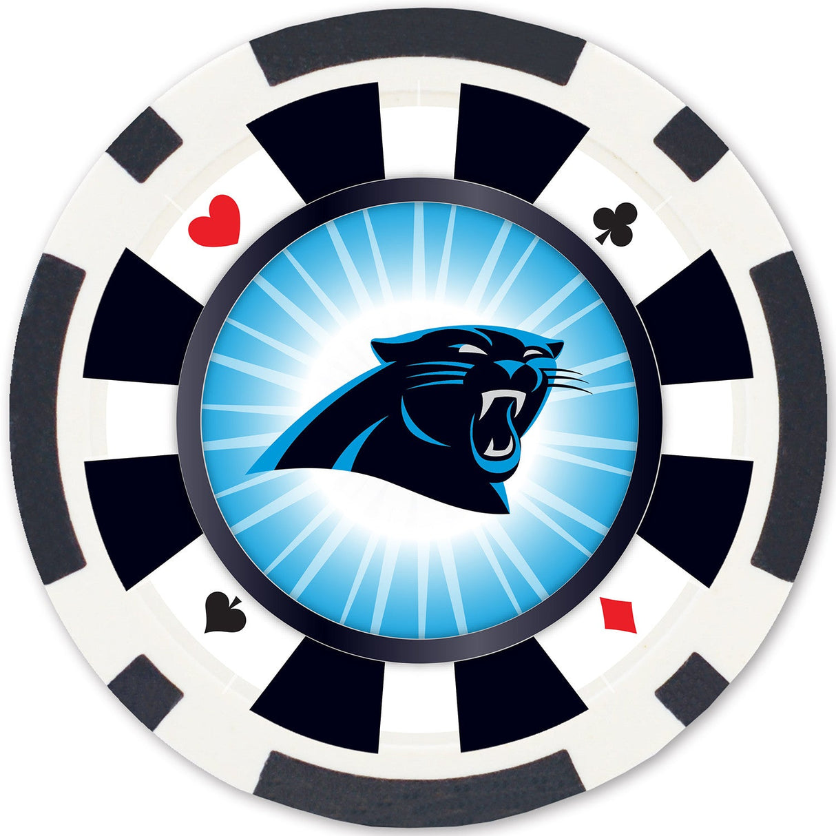 Carolina Panthers 100 Piece Poker Chips