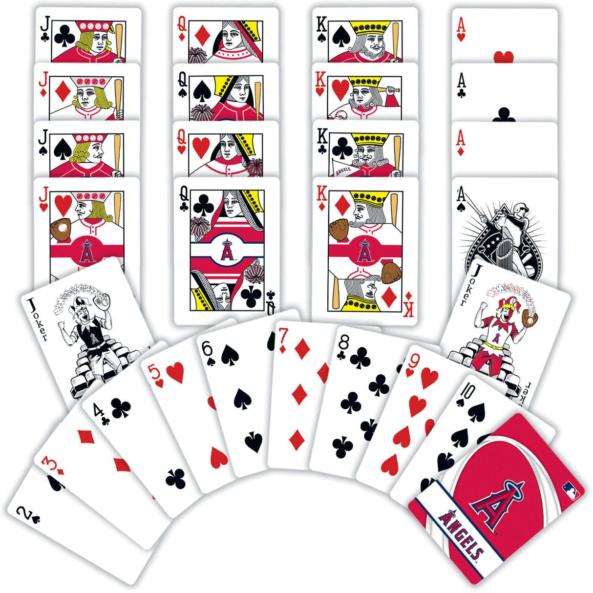 Los Angeles Angels Playing Cards - 54 Card Deck