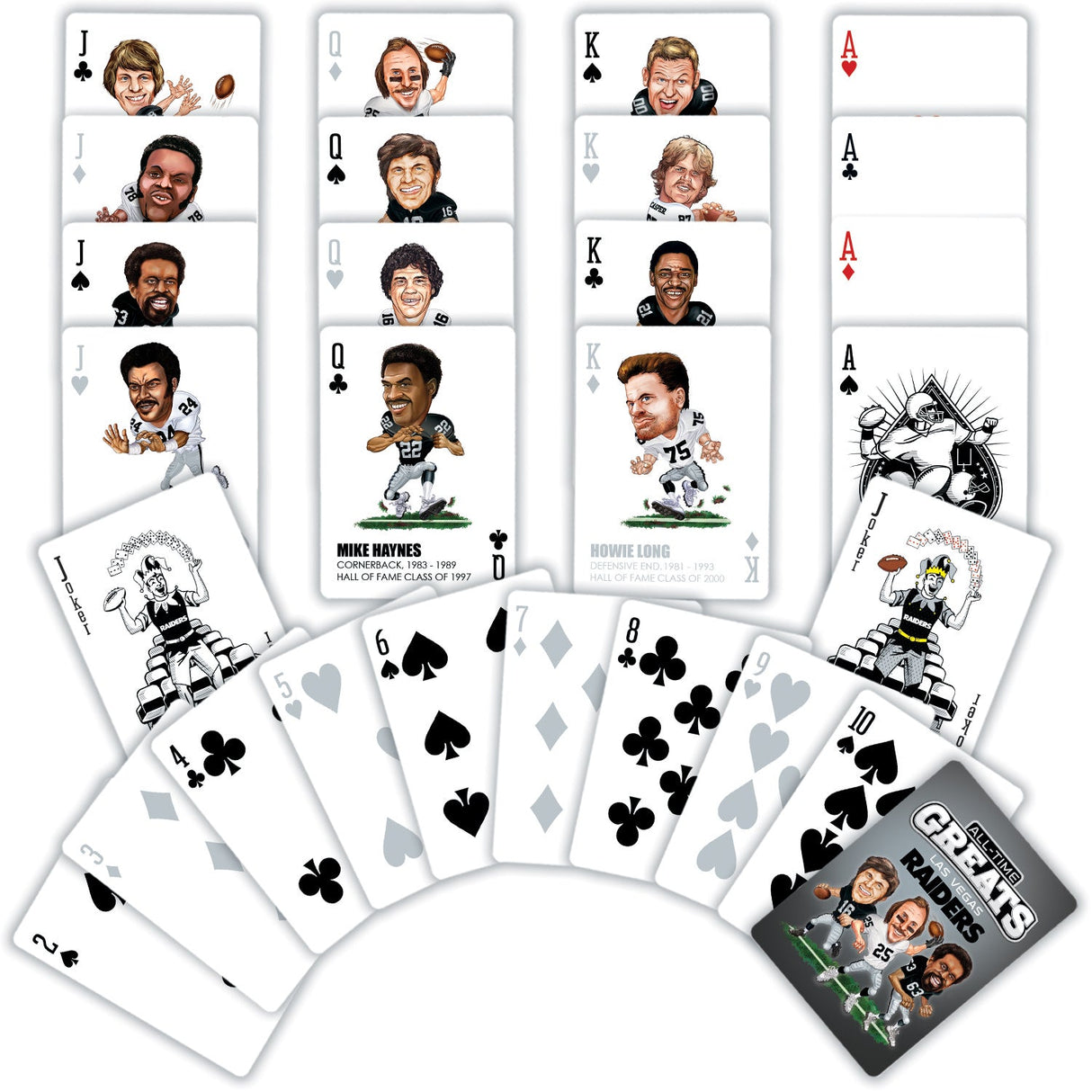 Las Vegas Raiders All-Time Greats Playing Cards - 54 Card Deck