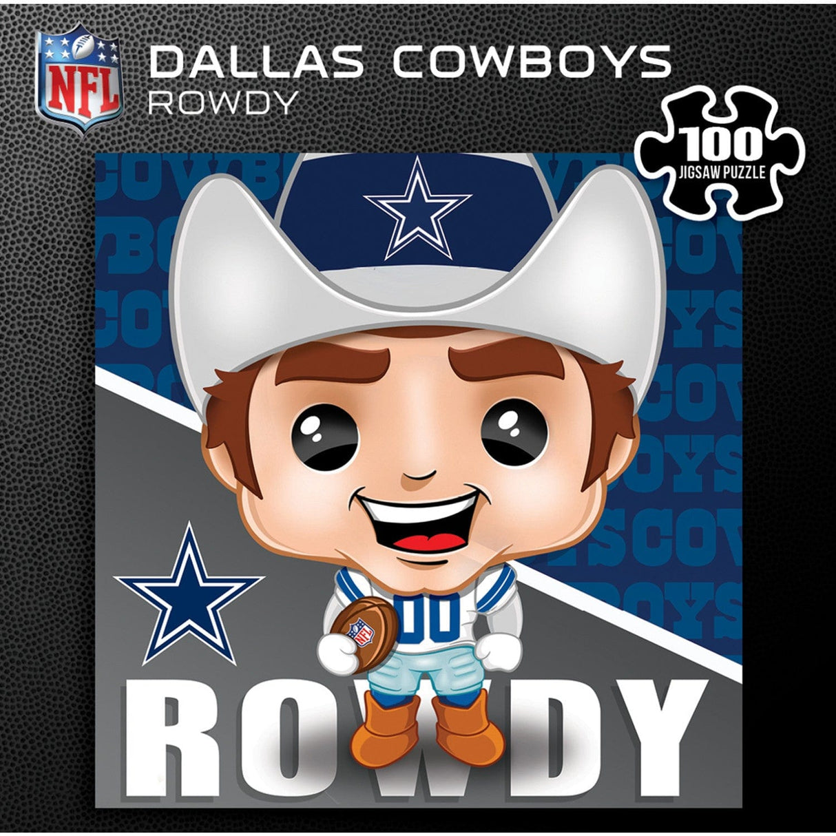 Rowdy - Dallas Cowboys Mascot 100 Piece Jigsaw Puzzle