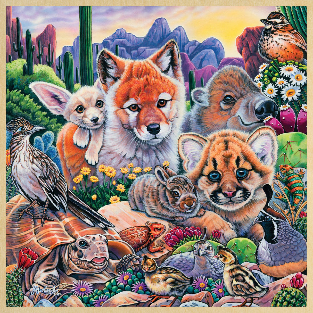 Wood Fun Facts - Desert Friends 48 Piece Wood Jigsaw Puzzle