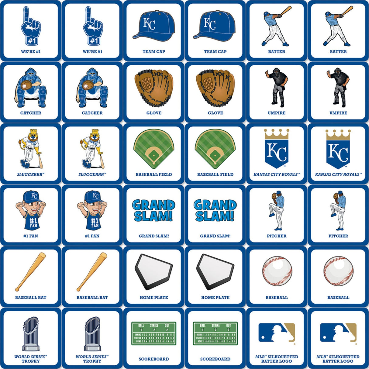 Kansas City Royals Matching Game