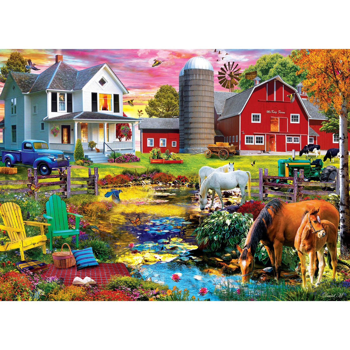 Farm & Country - Picnic on the Farm 1000 Piece Jigsaw Puzzle