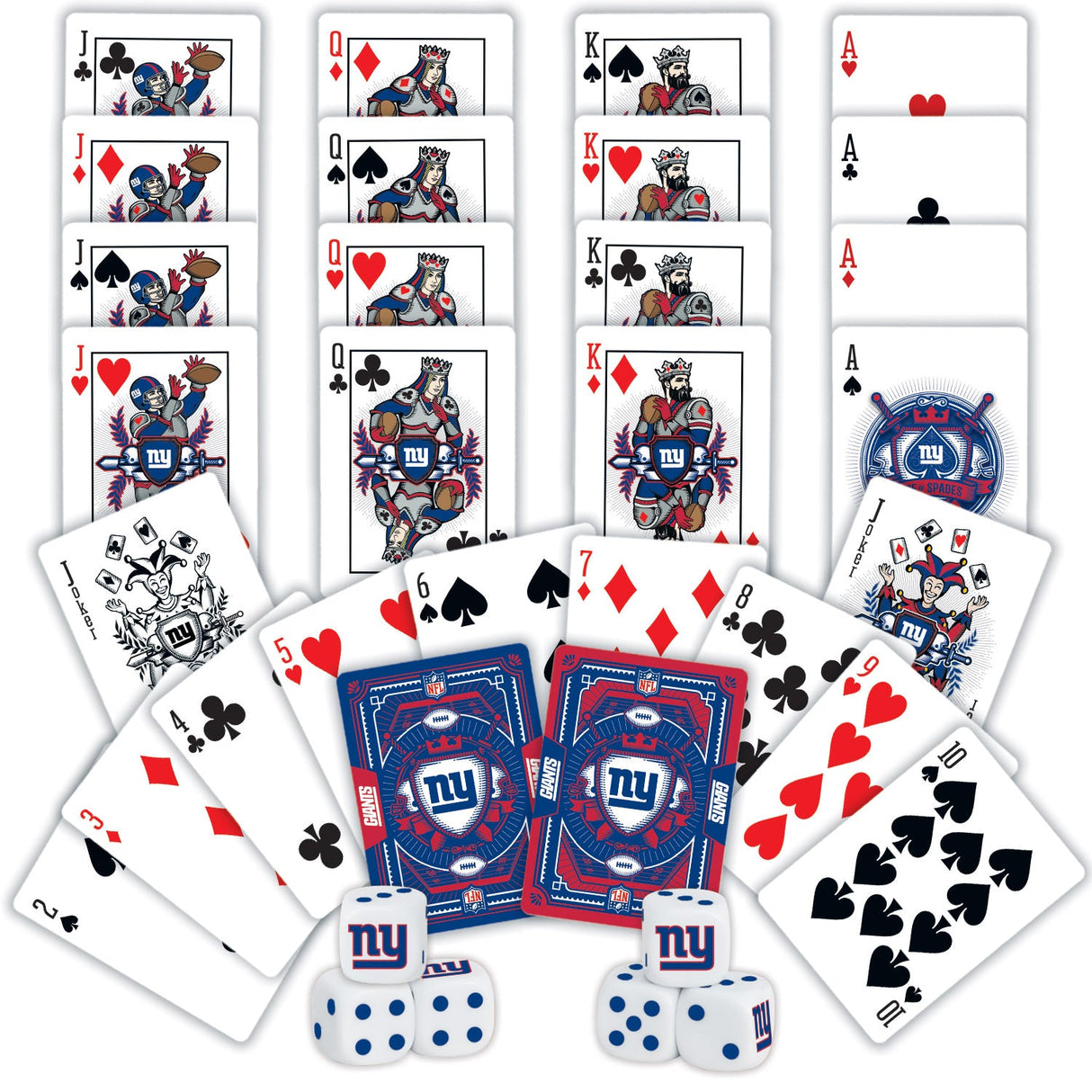 New York Giants - 2-Pack Playing Cards & Dice Set