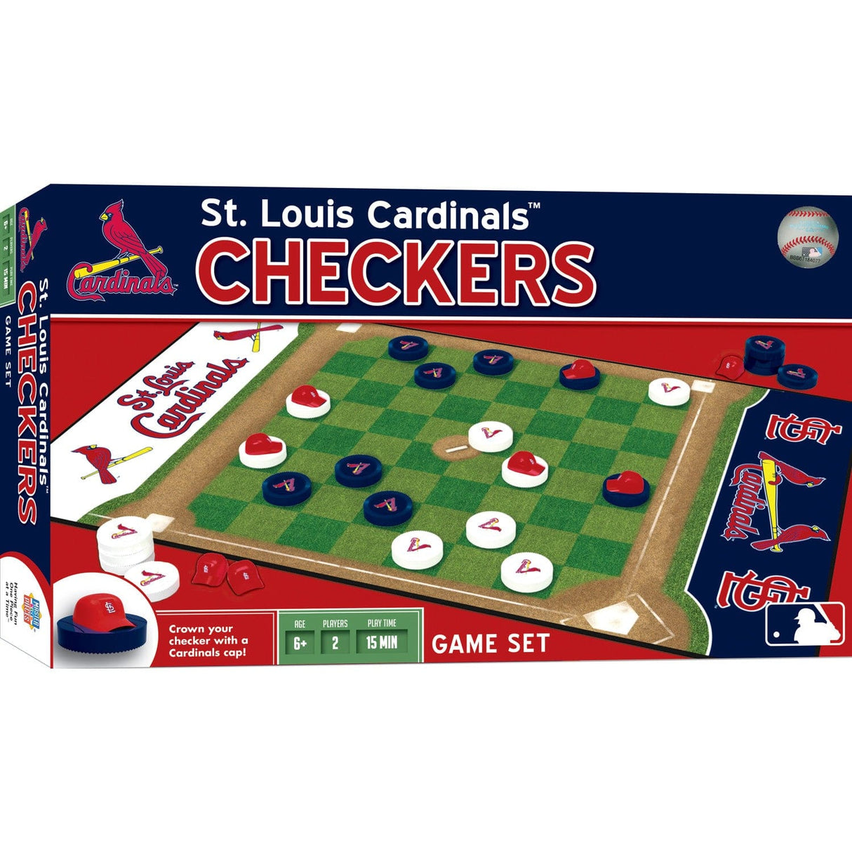 St. Louis Cardinals Checkers Board Game