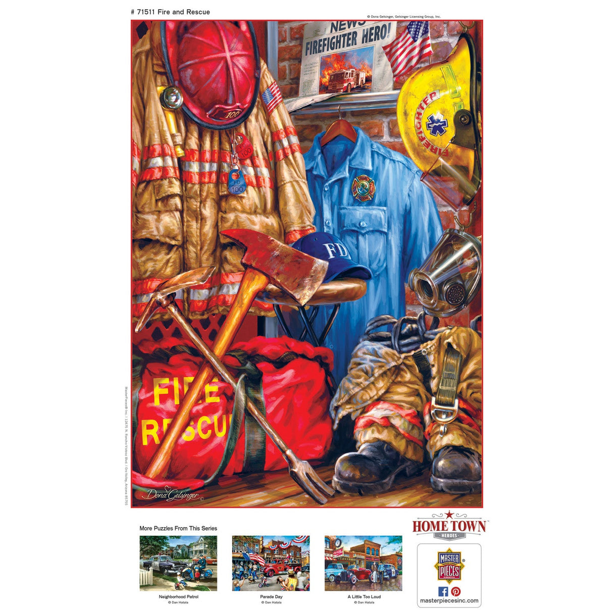 Hometown Heroes - Fire and Rescue 1000 Piece Jigsaw Puzzle