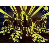 Glow in the Dark - Wild Stallions 300 Piece EZ Grip Jigsaw Puzzle