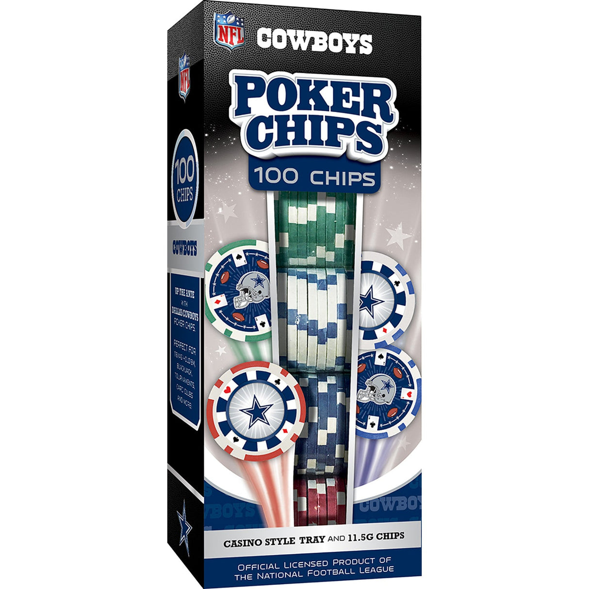 Dallas Cowboys 100 Piece Poker Chips