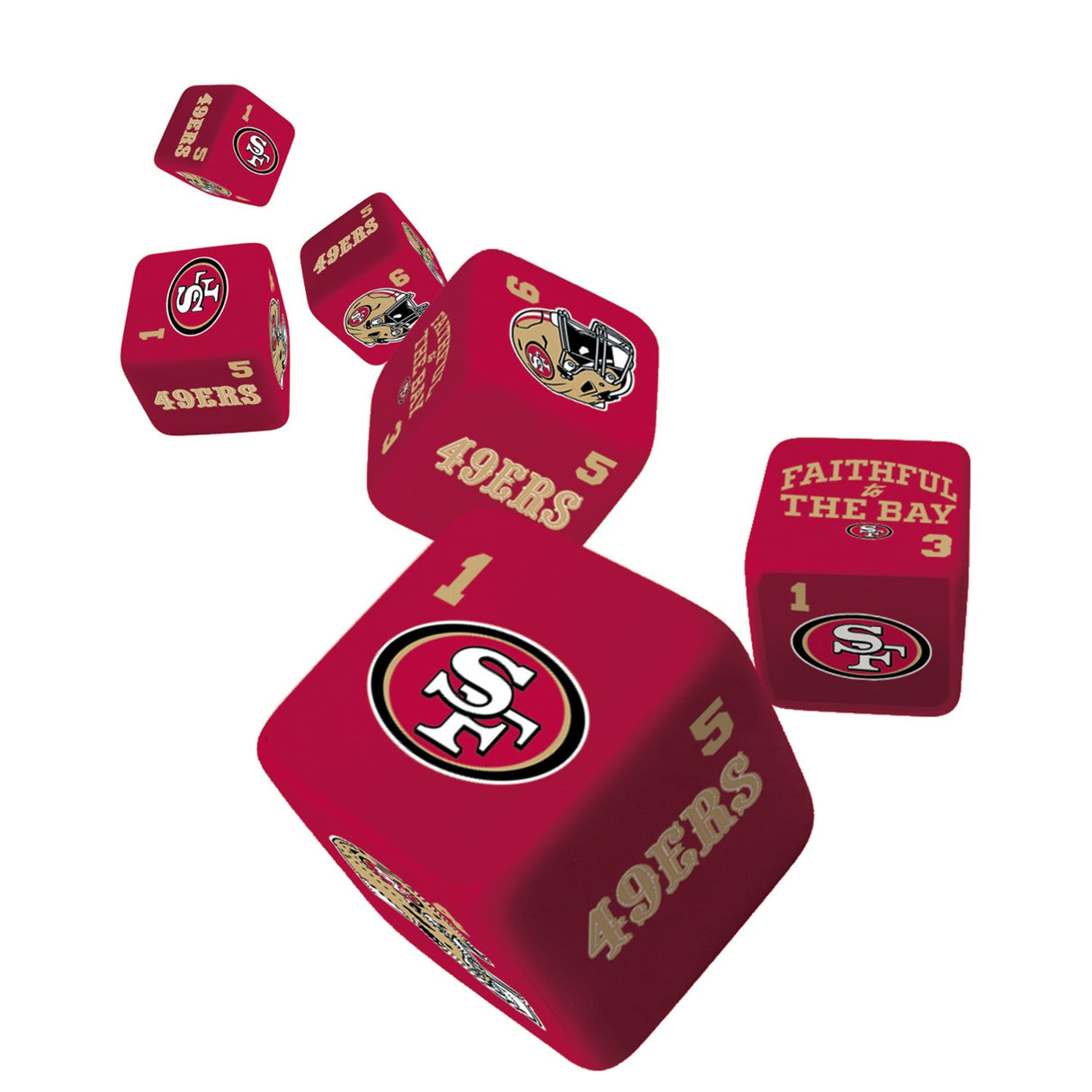 San Francisco 49ers Dice Set - 19mm