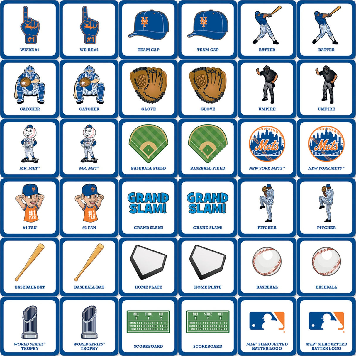 New York Mets Matching Game