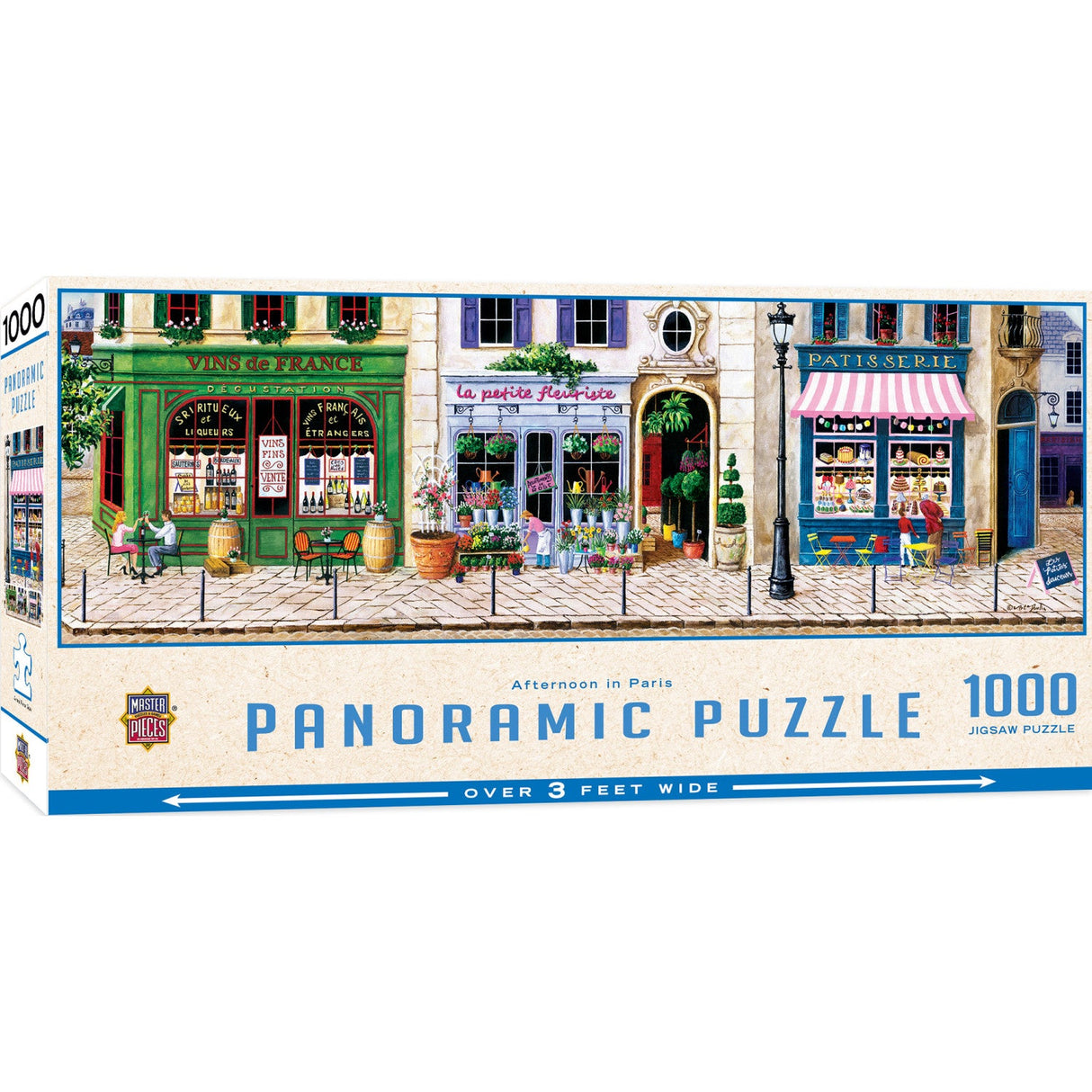 Afternoon in Paris 1000 Piece Panoramic Jigsaw Puzzle