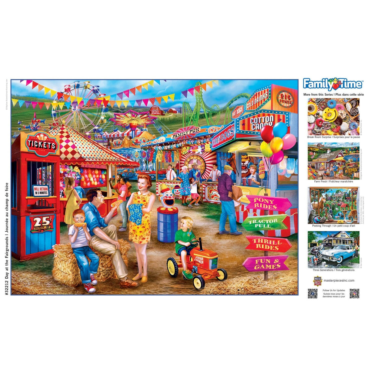 Family Time - Day at the Fairgrounds 400 Piece Jigsaw Puzzle