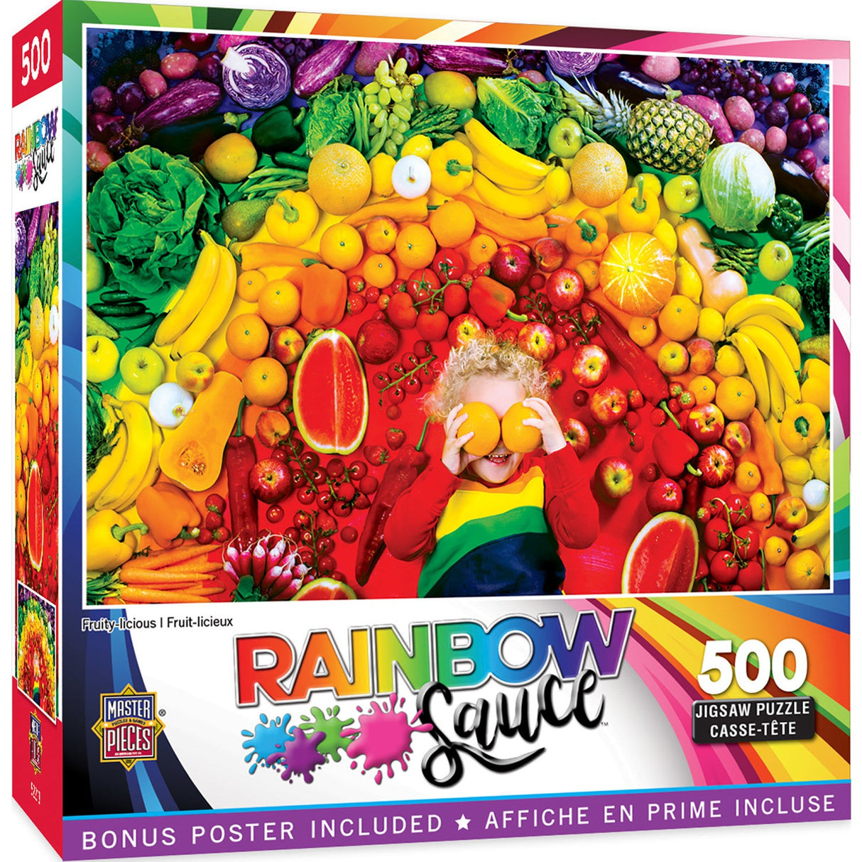 Rainbow Sauce - Fruity-licious 500 Piece Jigsaw Puzzle