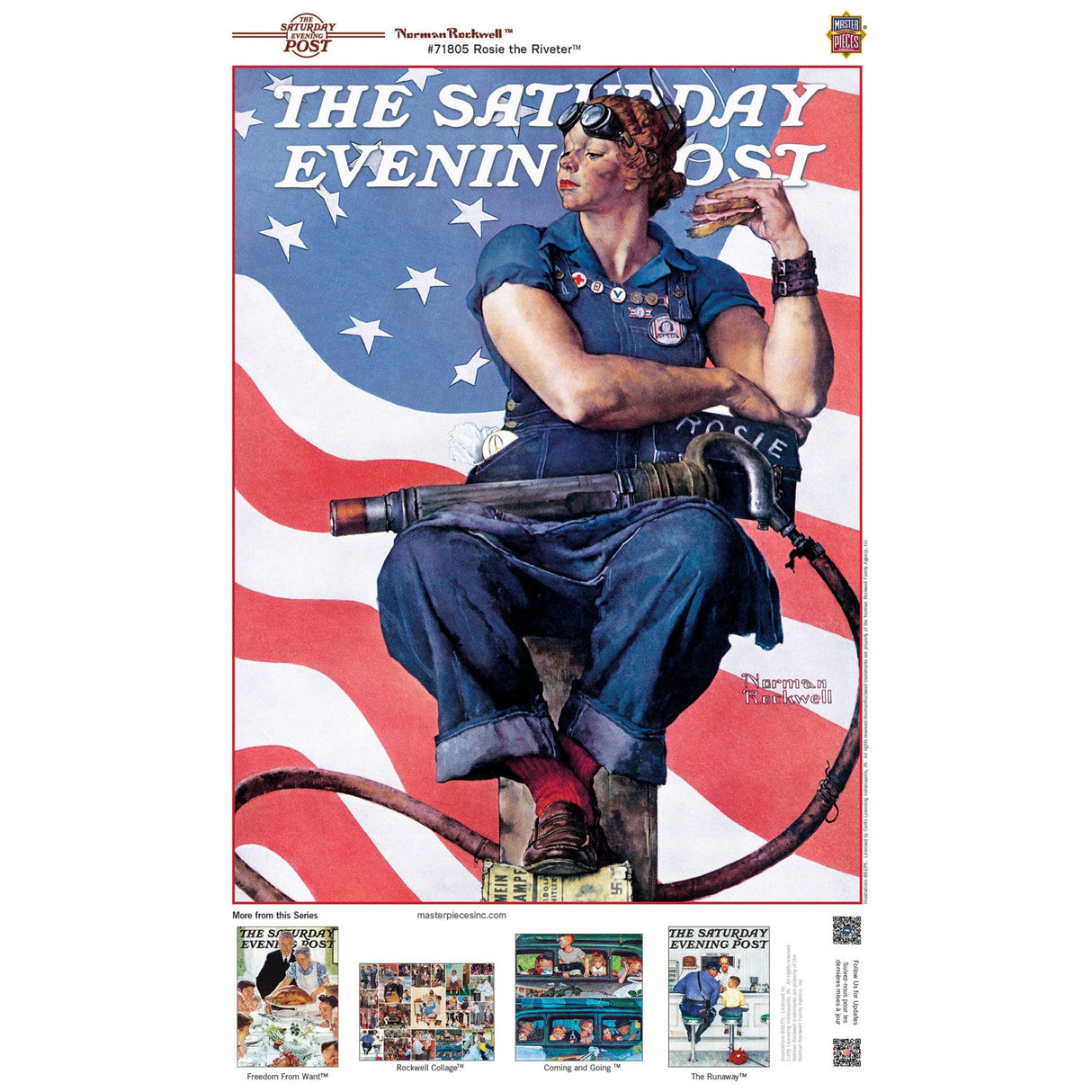 Saturday Evening Post - Rosie the Riveter 1000 Piece Jigsaw Puzzle