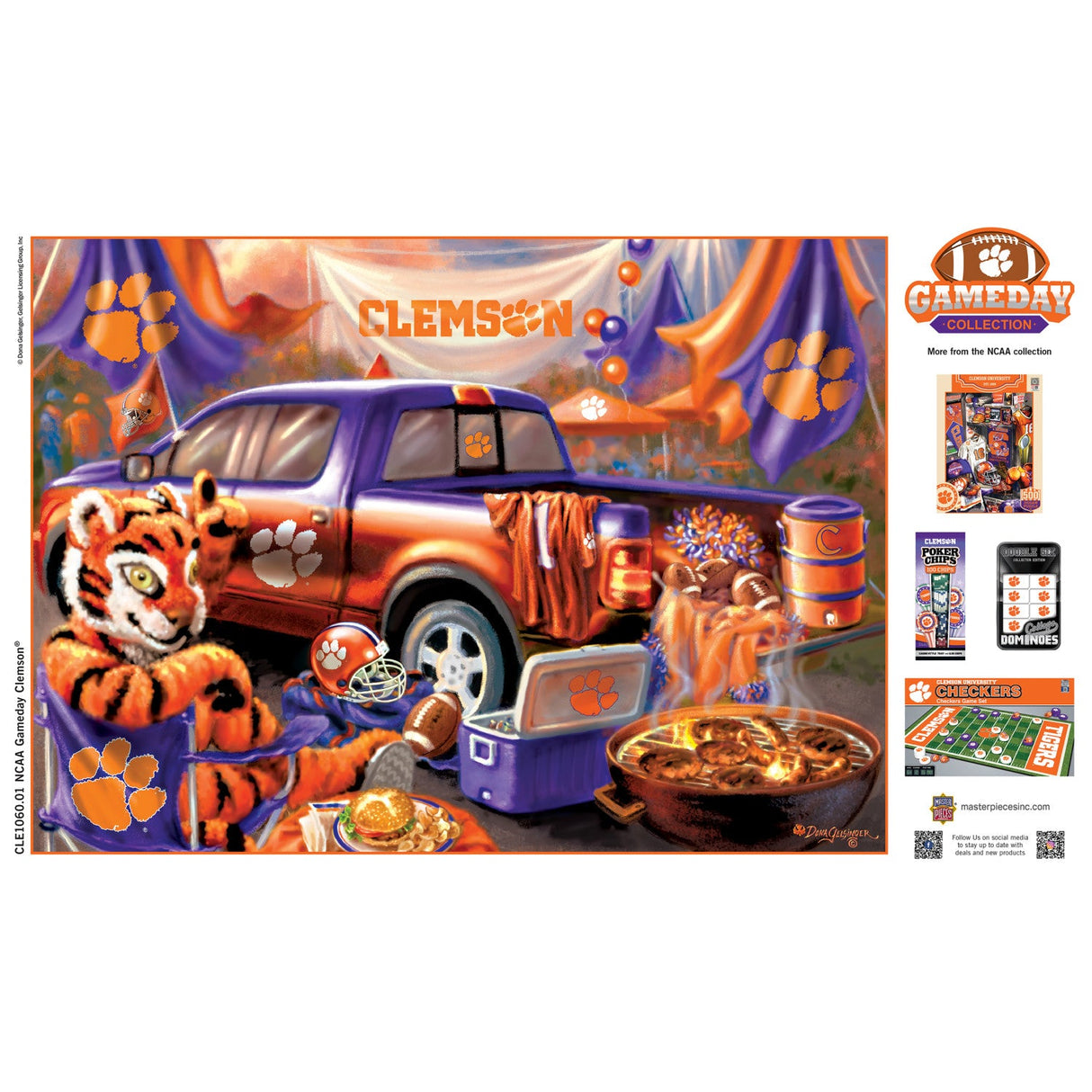 Clemson Tigers - Gameday 1000 Piece Jigsaw Puzzle