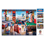 Drive-Ins, Diners & Dives - Pockets Pool & Pub 550 Piece Jigsaw Puzzle