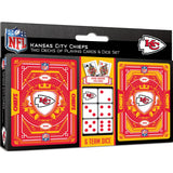 Kansas City Chiefs - 2-Pack Playing Cards & Dice Set