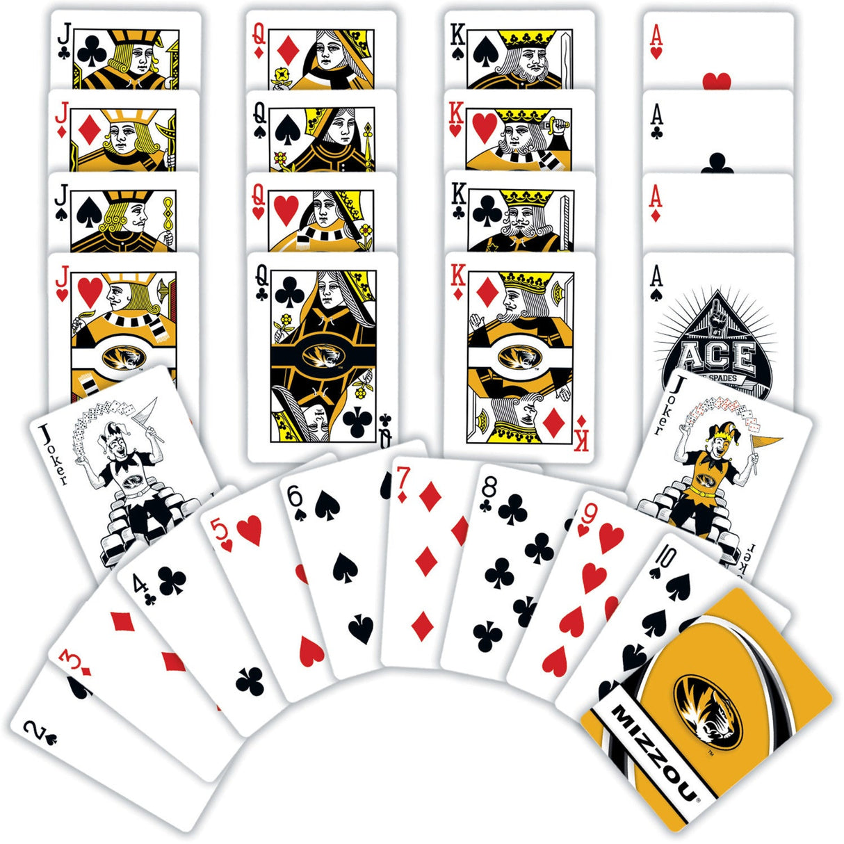 Missouri Tigers Playing Cards - 54 Card Deck