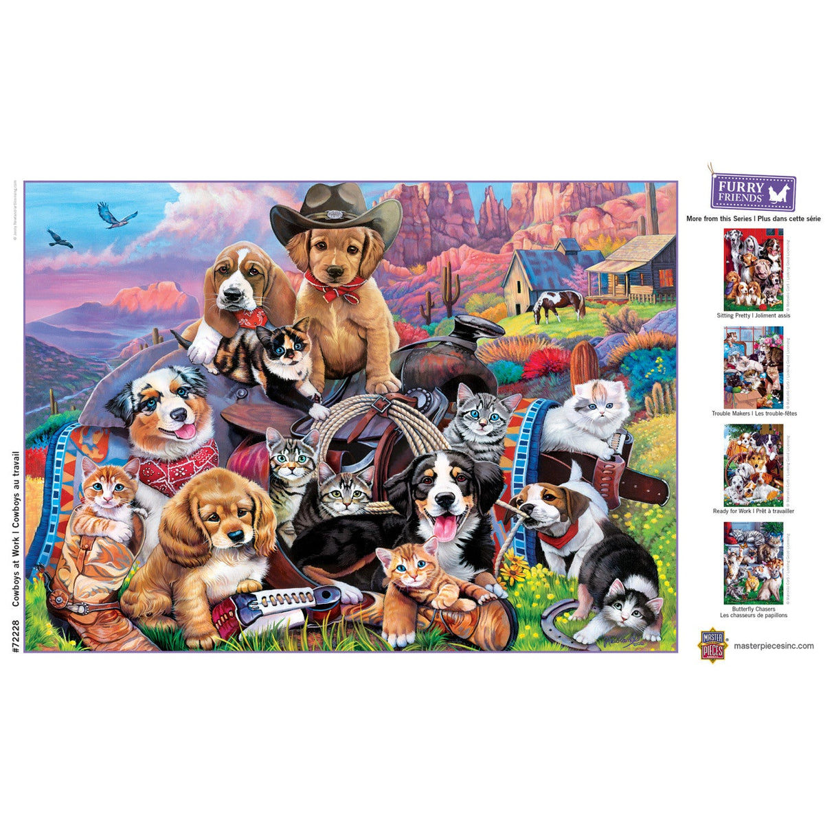 Furry Friends - Cowboys at Work 1000 Piece Jigsaw Puzzle