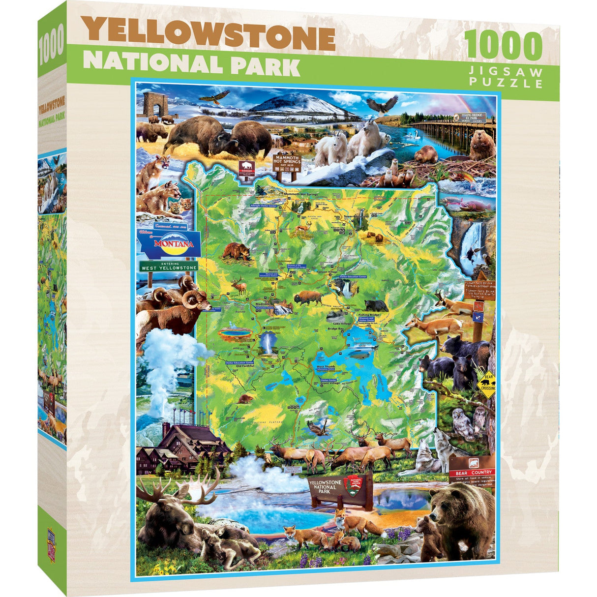 Yellowstone National Park 1000 Piece Jigsaw Puzzle