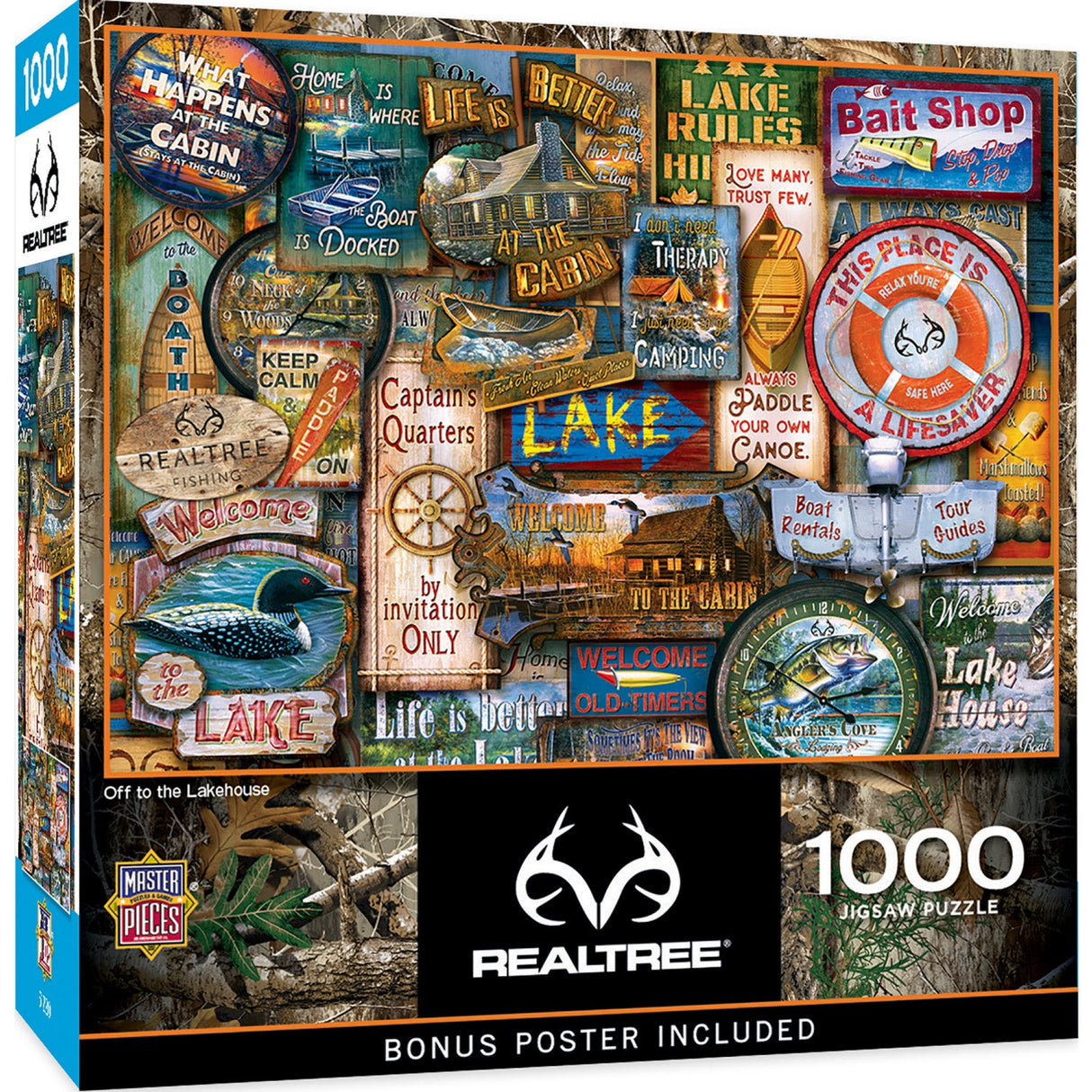 Realtree - Off to the Lakehouse 1000 Piece Jigsaw Puzzle