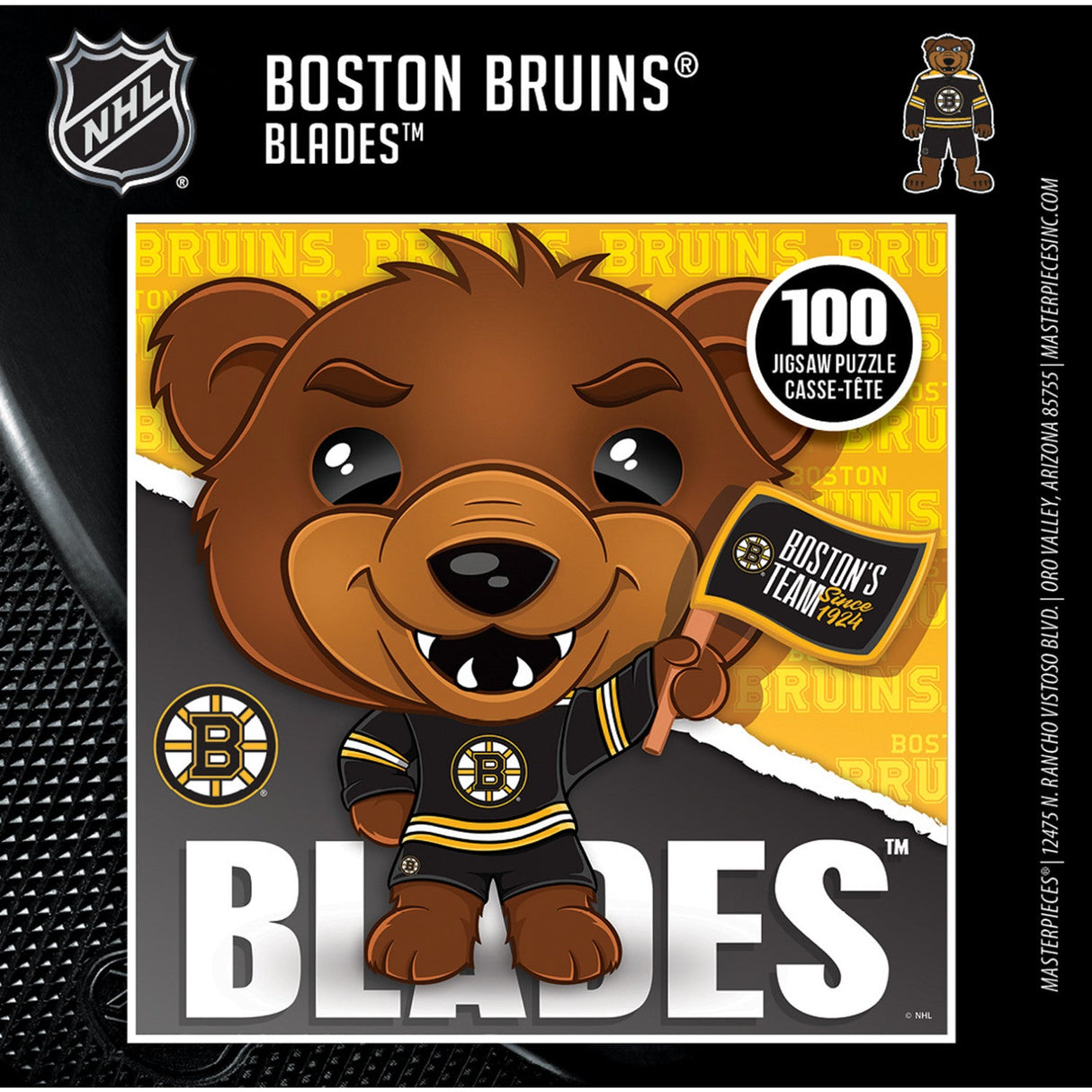 Blades - Boston Bruins Mascot 100 Piece Jigsaw Puzzle