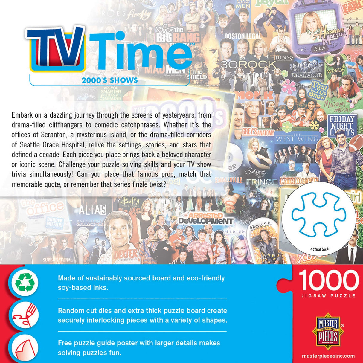 TV Time - 2000's Shows 1000 Piece Jigsaw Puzzle