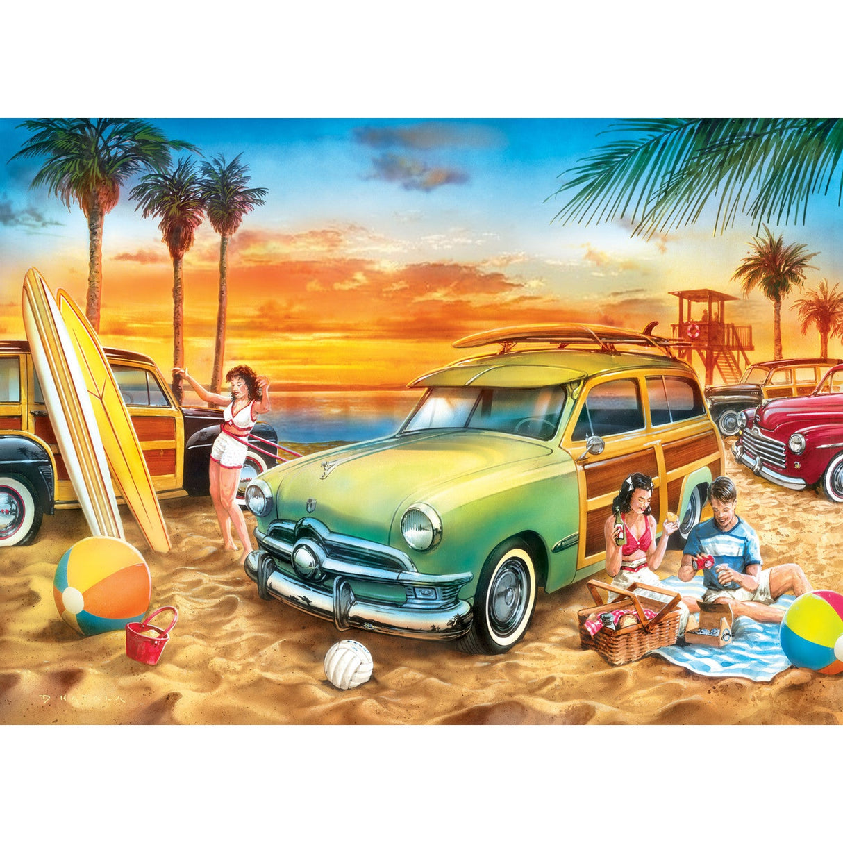 Beach Life - California Dreaming 1000 Piece Jigsaw Puzzle